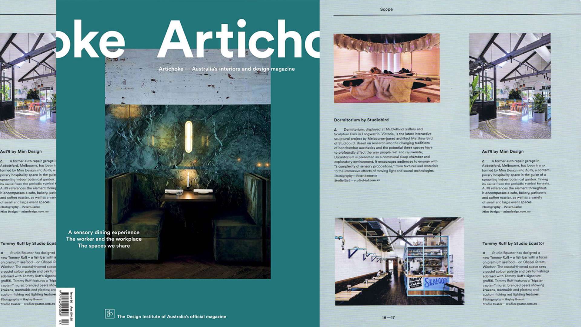 Tommy Ruff Restaurant Write Up in Artichoke Magazine