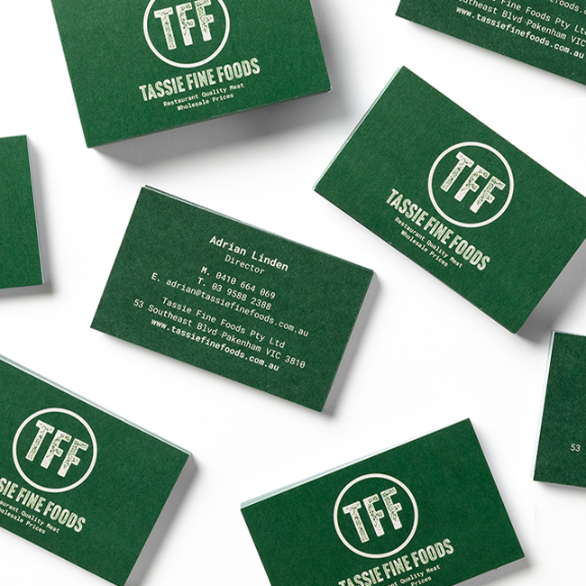 TFF Tassie Fine Foods Rebrand Design, Office  Fit Out Design & Retail Outlet Interior Design