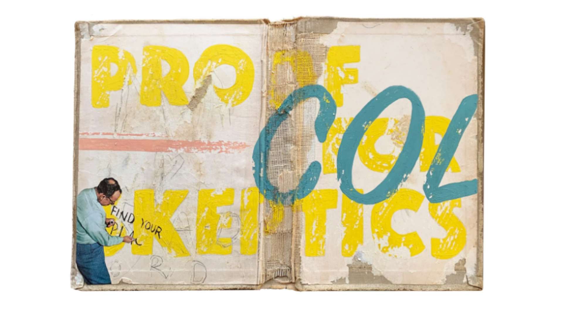 Found Photographs and Book Pages Weave into Textured Collages by Hollie Chastain