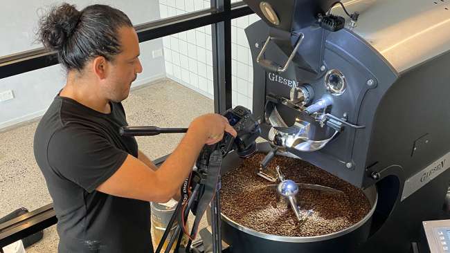 Shooting Videos for The Studio Beans First Outlet Soon Opening Carnegie