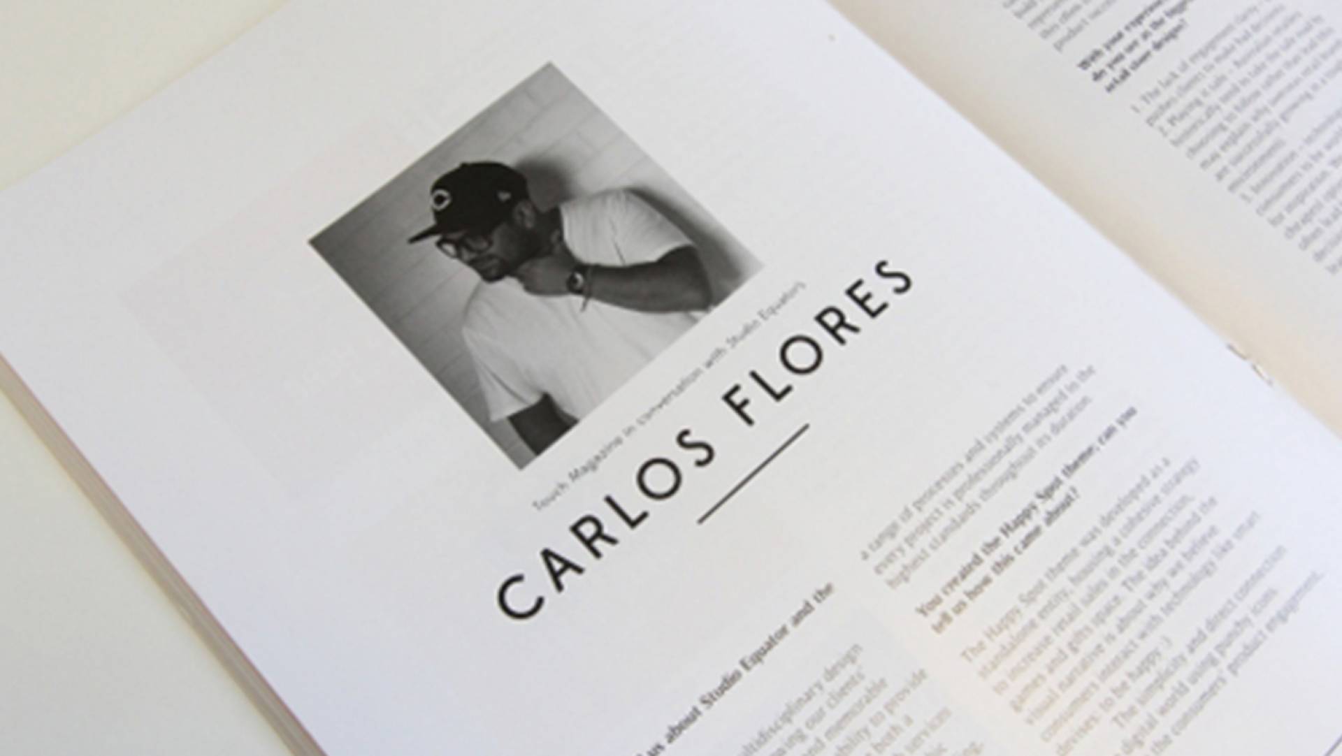 Touch Magazine Interviews Creative Director and Owner of Studio Equator, Carlos Flores