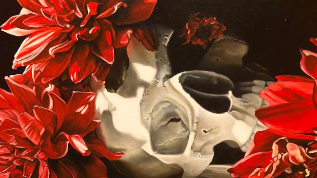 I FINALLY GOT TO SEE MY TALENTED SISTER&rsquo;S WORK AT THE ROMANCING THE SKULL EXHIBITION AT THE ART GALLERY OF BALLARAT