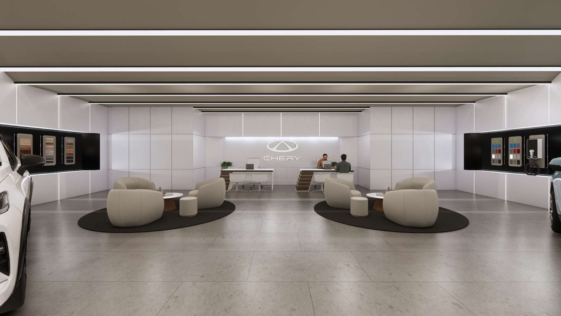 Chery Motors &amp; Lepas Melbourne City showroom designed by Studio Equator