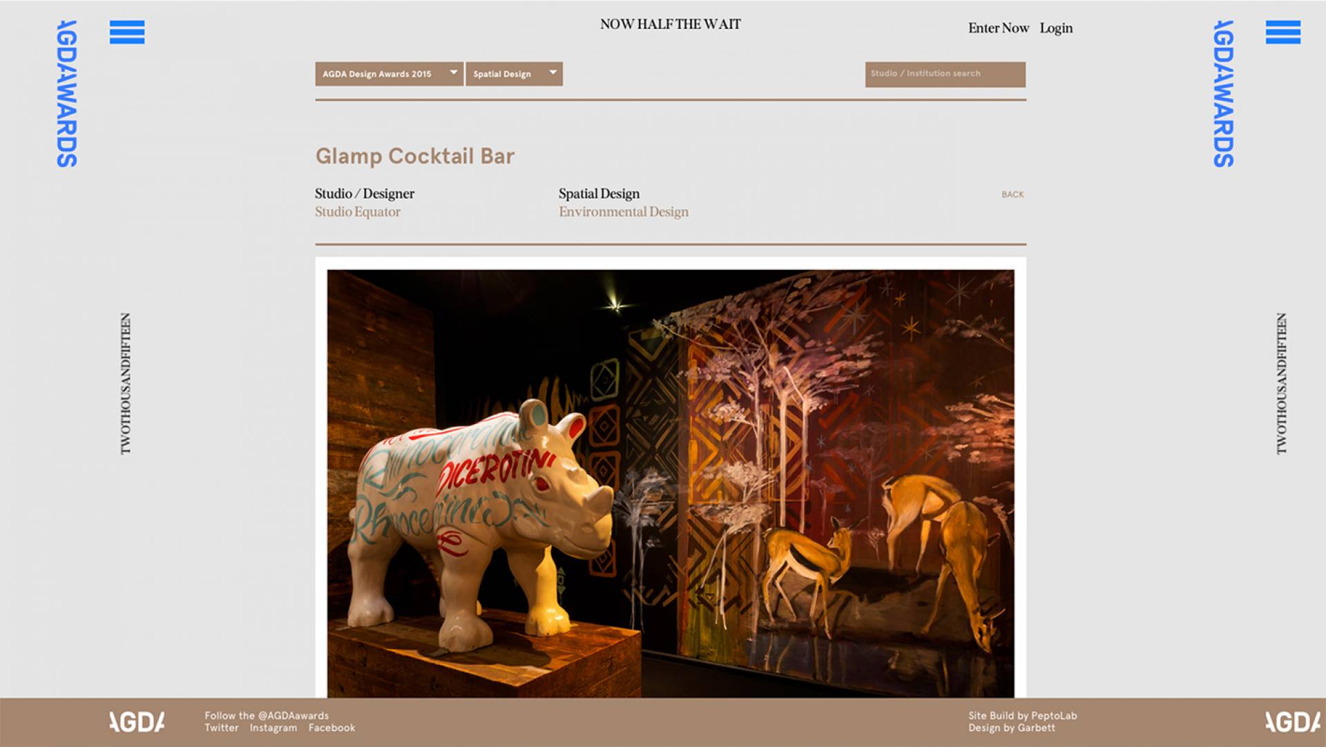 AGDA Awards 2015 Finalists Spatial Design-Glamp Cocktail Bar